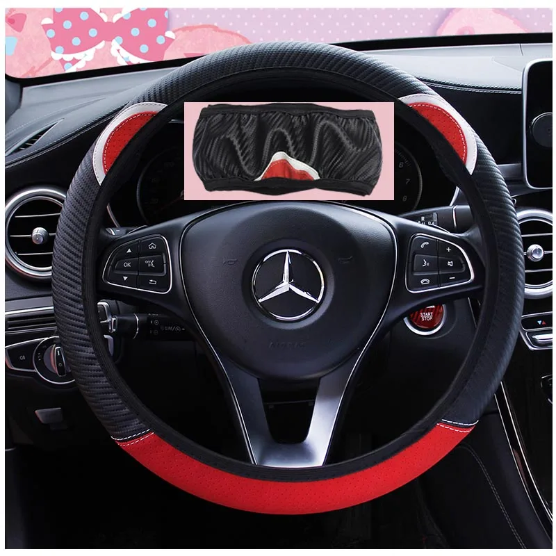 

38CM car steering wheel cover fabric women girls gift wheel covers car styling for toyota nissan honda buick ford bmw all sedan