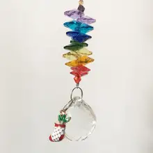 Фэн-шуй целебный SunCatcher Радужный производитель чакра хрустальная люстра Suncatcher хрустальный шар призмы окно висячие орнамент