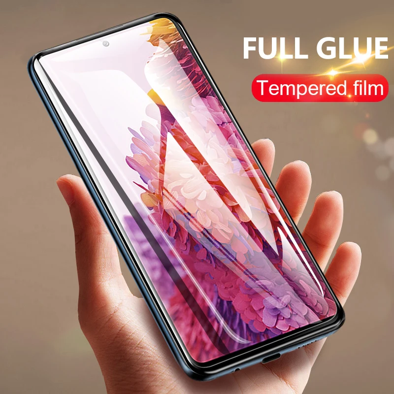 Полное клеевое Защитное стекло для samsung s20 FE Защитная пленка экрана CHYI полное