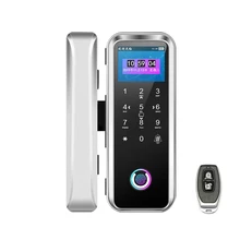 Smart-Fingerprint lock mit IC karte passwort für home office rahmen oder rahmenlose glas holz schiebetür