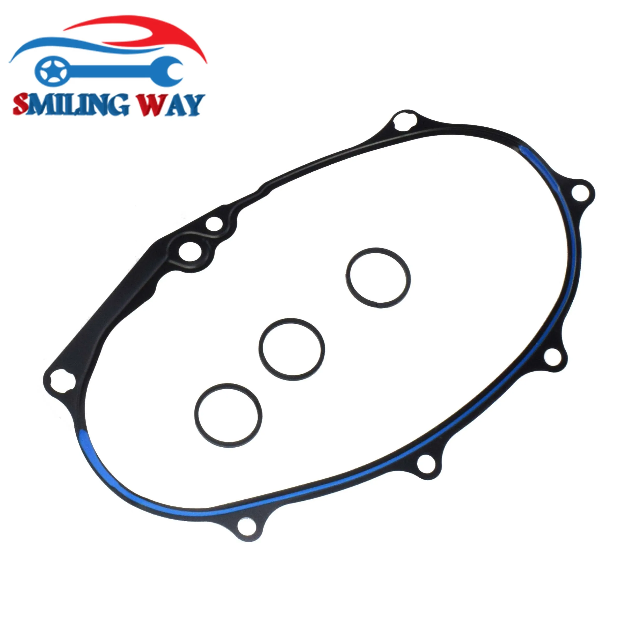 Camshaft Adjuster Housing Timing Cover Gasket 06D103121B + Oil Control Seal Rings 06F198107A For Audi VW A3 A4 A6 TT EOS Passat |