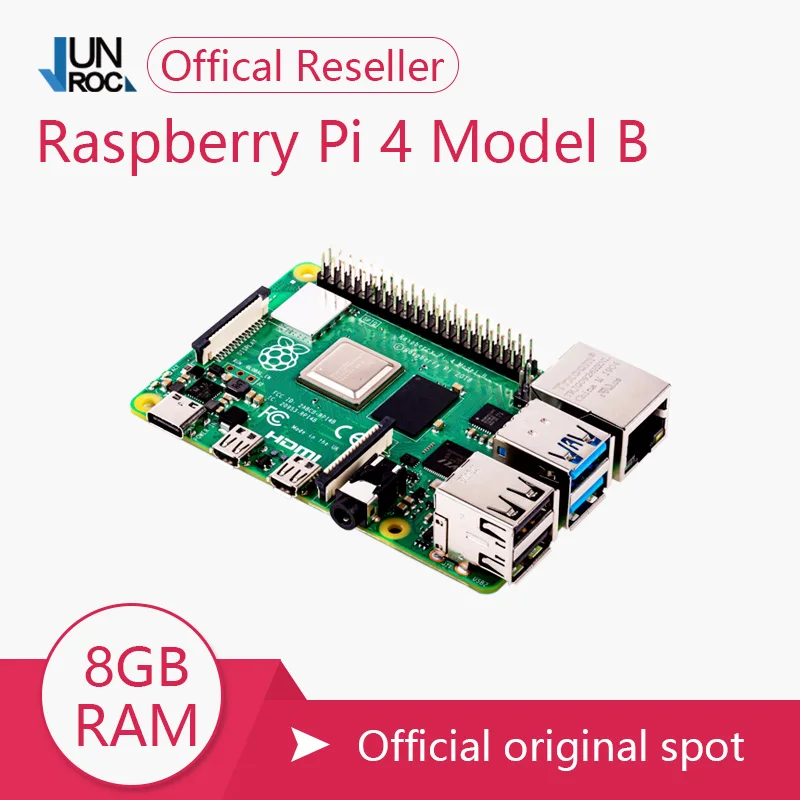 2019 new Original Official Raspberry Pi 4 Model B RAM 2/4/8G 4 Core 1.5Ghz 4K Micro HDMI Pi4B 3 Speed than Raspberr Pi 3B+