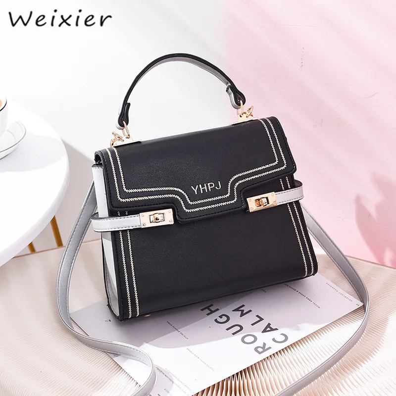 WEIXIER 2019 милые сумки для женщин новые модные дизайнерские женские на плечо из