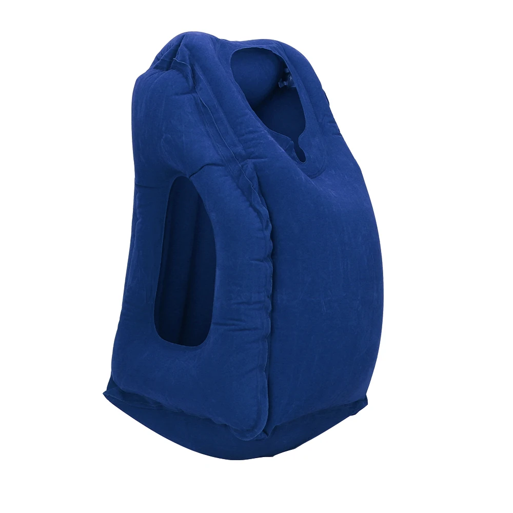 Мягкая подушка, портативные надувные подушки для путешествий, инновационные продукты, подушка для спины тела, подушка для путешествий - Цвет: Синий
