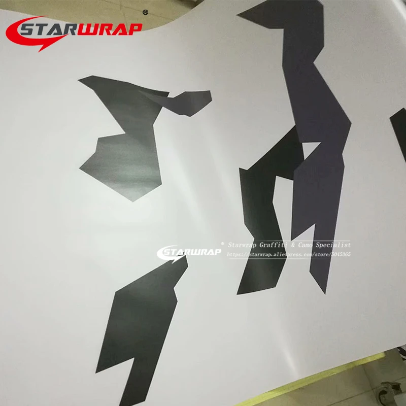 Star wrap камуфляжная виниловая обертка камуфляжная Наклейка Фольга стальная гарнитура для кузова обертывание ping