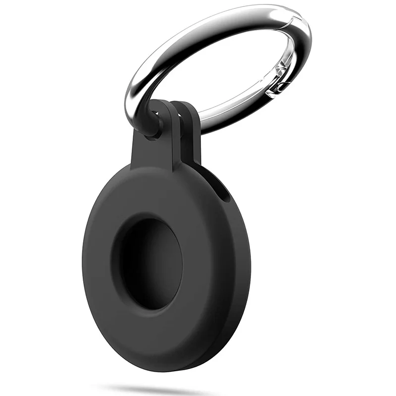 For Apple Airtags Liquid Silicone Protective Sleeve For Apple Locator Tracker Anti-lost Device Keychain Protective Sleeve
