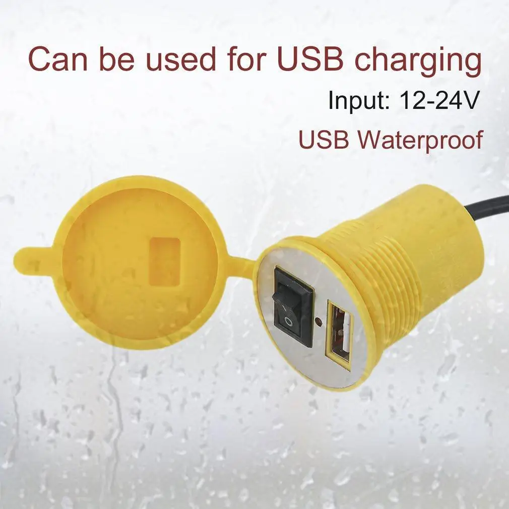 Водонепроницаемый мотоцикл USB порт питания мобильного телефона розетка gps зарядное устройство 12V OW