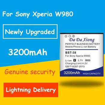

3200mAh BST-38 Battery for Sony Xperia T650i W580c W980 Z770i C510 C902 C905 K770 K858 K850 R300i R306c S302c S312 S500c S303c