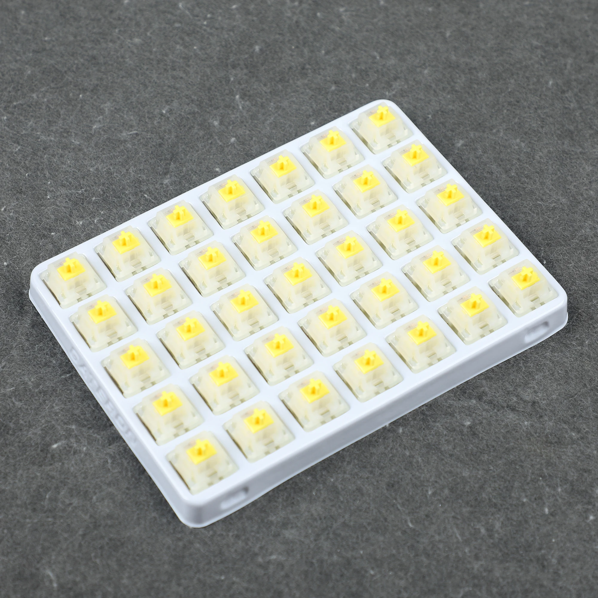 Original Gateron Switches Leitoso Amarelo Pro Interruptor Pré Lubrificado para mx Teclado Mecânico 35 Peças
