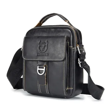 

Men Genuine Leather Shoulder Bag Classic Men Bag Vintage Style Casual Men Messenger Bags Promotion Crossbody Bag Male Hot Sell