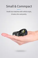 tf כרטיס מיני מטען לרכב עם משדר FM QC 3.0 Receiver TF כרטיס לרכב Dual USB מסוג C רכב טלפון מטען מהיר (5)