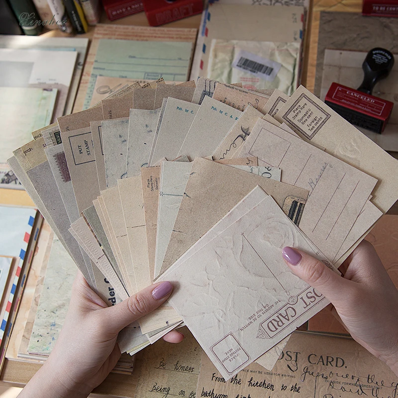 60pcs/set Old Antique Pages Material Paper Junk Journal Planner Scrapbooking Vintage Decorative DIY Craft Background | Дом и сад