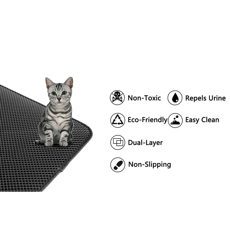 Подстилка для кошки подстилка для кошачьего наполнителя двухслойный водонепроницаемый и мочи коврик для мебели/коврик с капюшоном для освещения