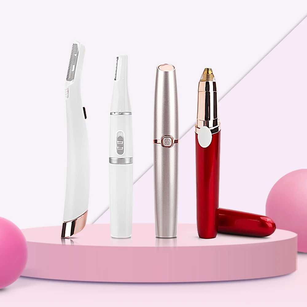 

5Pcs Electric Eyebrow Trimmer Tool Makeup Painless Eye Brow Epilator Mini Shaver Razors Portable Facial HairRemover For Women