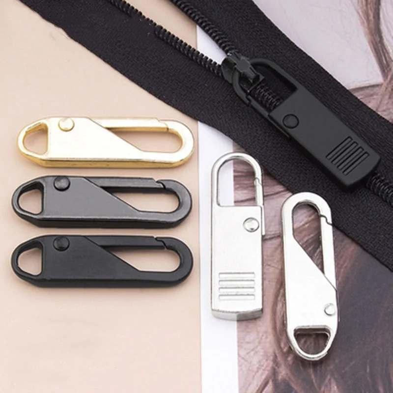 4pcs Fashion Metal Zipper Zipper Repair Kits Zipper Pull For Zipper