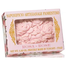 Мыло туалетное Saponificio Artigianale Fiorentino, роза, 125 г