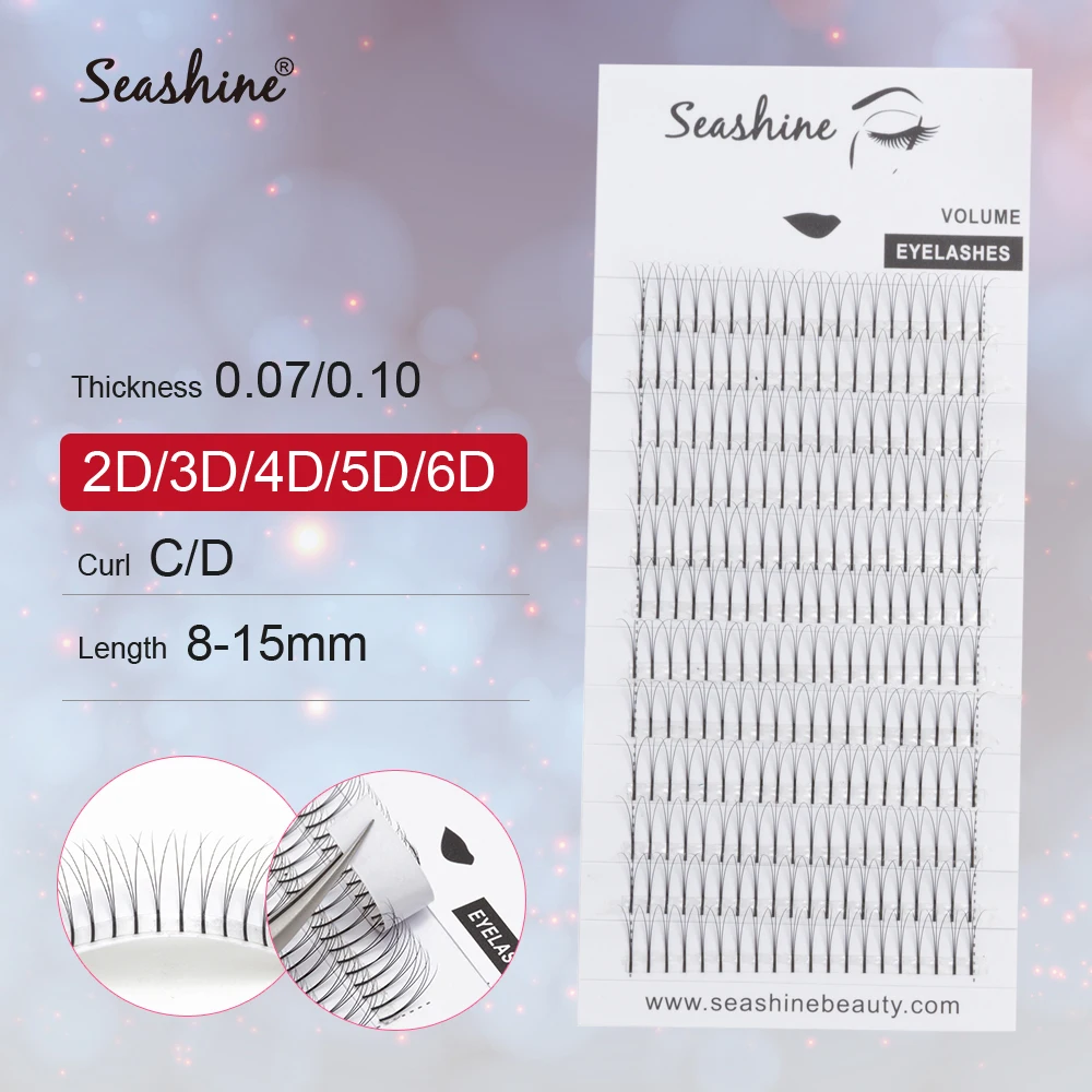 Seashine Premade вентиляторы объемные ресницы Объемные ресницы индивидуальное Наращивание ресниц ресницы