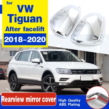 

For VW Volkswagen Tiguan L MK2 2018-2020 Rearview Side Wing Mirror Caps Cover Replacement ABS plating Rearview mirror cover
