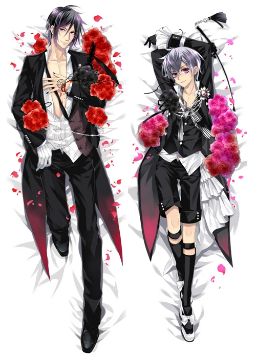 Аниме Dakimakura тело Kuroshitsuji Черный дворецкий Ciel 150x50 см 100x35 см наволочка манга 1