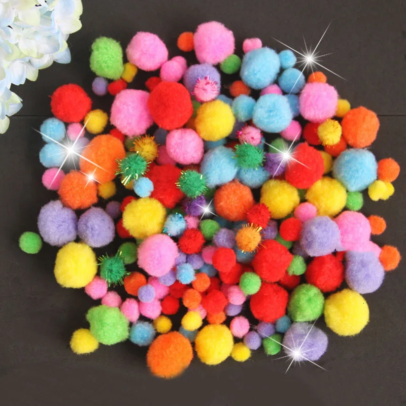 Bricolage artisanat fournitures doux en peluche balle moelleux Pom Poms pour enfants artisanat jouet pour enfants Fantanstic à la main Arts 2019 en gros