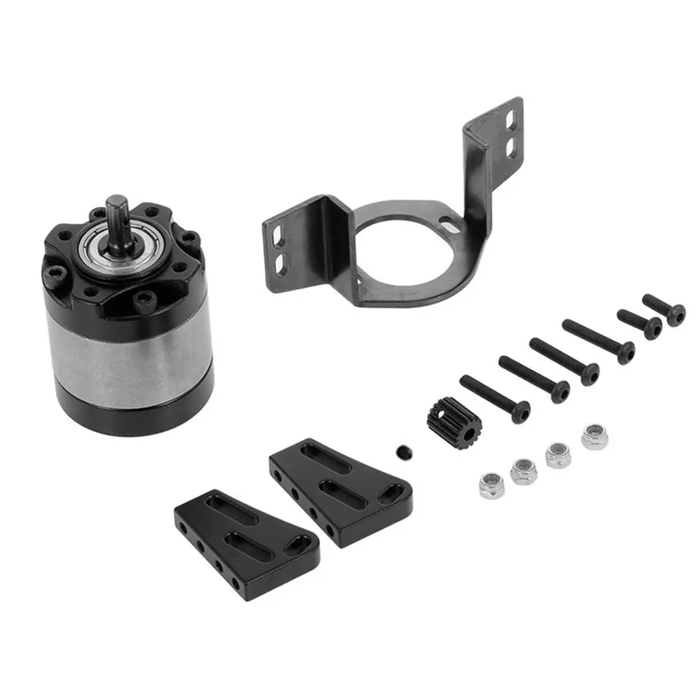

Metal Transmission Case RC Car 1:5 Gear Ratio Planetary Gearbox with Mount for 1/10 RC Crawler SCX10 RC4WD D90 Upgrade Parts