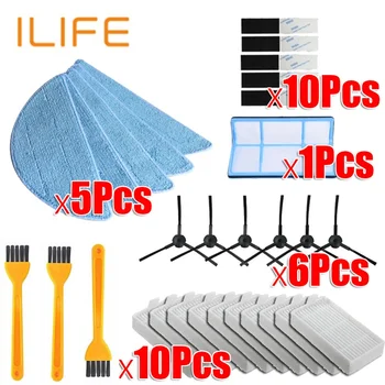 

vacuum robot cleaner Parts side brush Primary dust Filter mop Hepa Filter for ilife v5 v5s V3 V3s v5pro V50 V55 x5 v5s pro