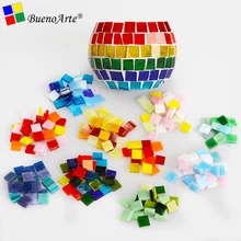 200 г/270 шт 10X10 мм 3/8 дюйма микс витражные полосы, мозаичные хобби, DIY Поставщик материалов, Мини Свободные Стеклянные детали Тиффани