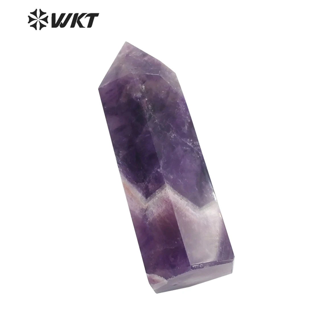

WT-G263 WKT Wholesale New natural stone wand point multi color optional 6PCS/box top quality stone about 25*75mm sold by set