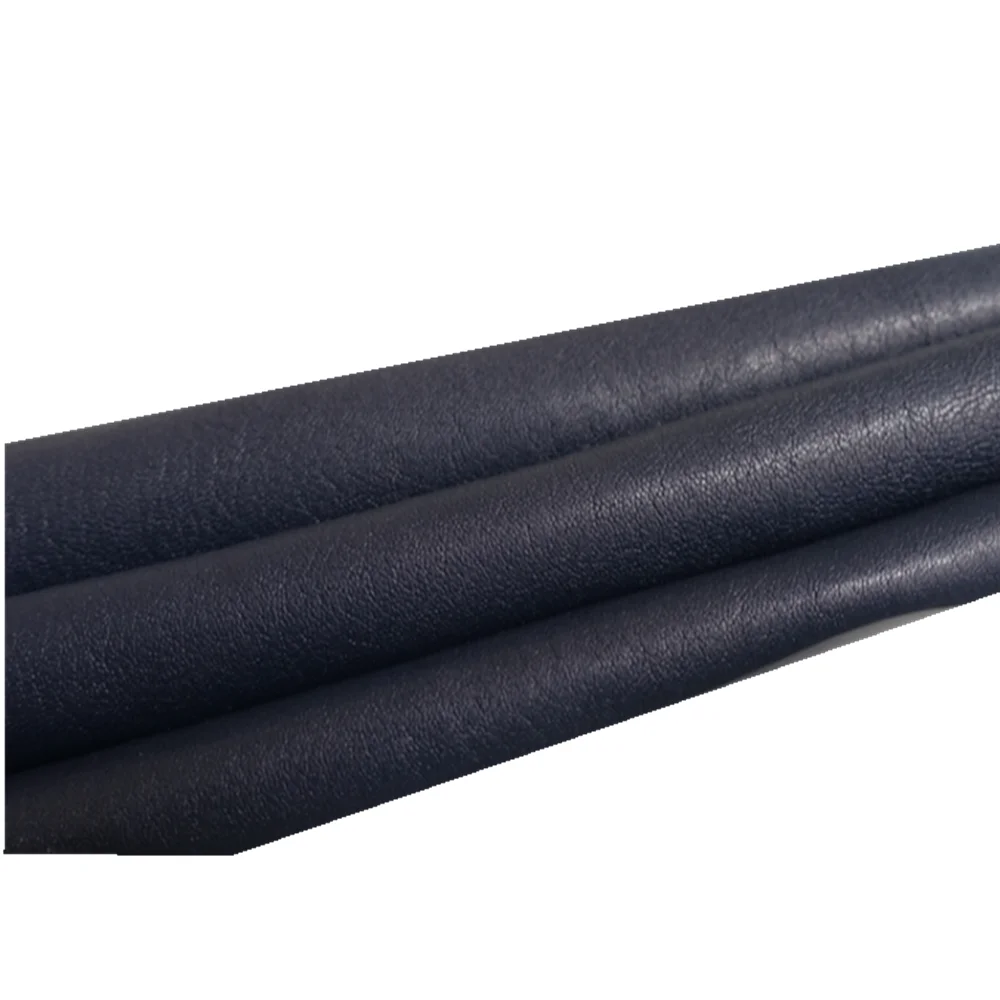 

Dark blue vegetable tanned oil goatskin handmade DIY leather bag home supplies sofa cushion seat cushion 1.3-1.6mm material fabr