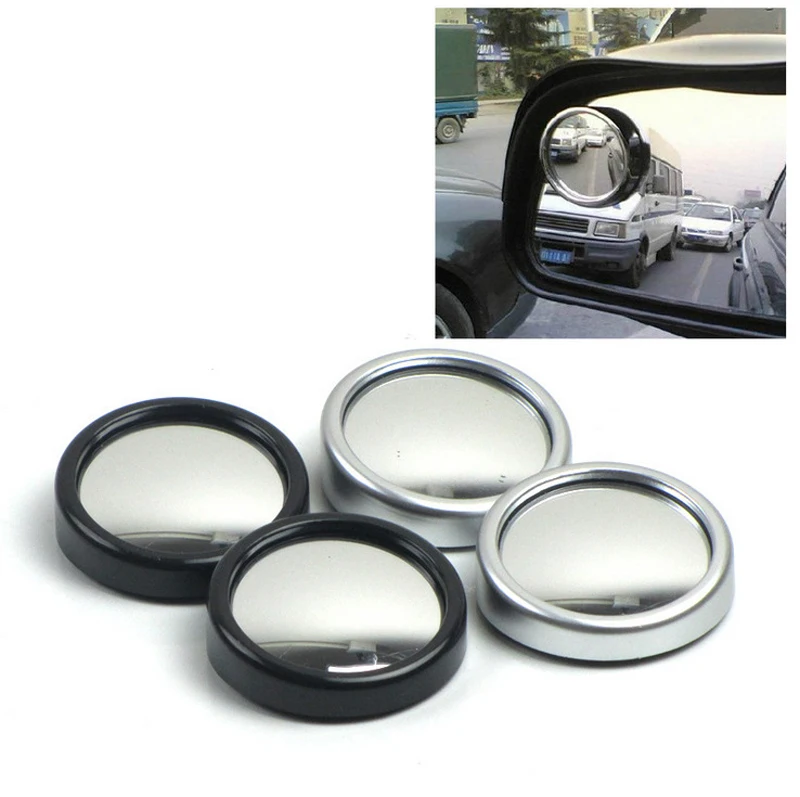 1Pair Car Reversing Auxiliary Rearview Blind Spot Mirror Small Round Auto Vehicle 360 Degree Side Blindspot Convex | Автомобили и
