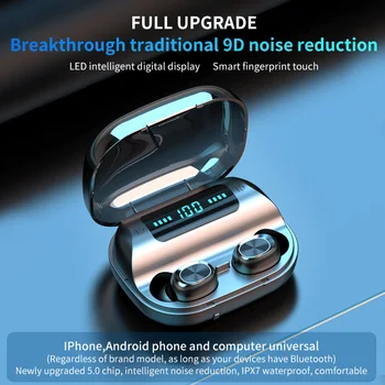

TWS Bluetooth Earphone Touch Control HD Stereo Mini True Wireless Handsfree Earbuds With Mic For Phone Tablet Laptop For Car Dri