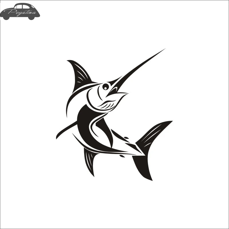Pegatina Sailfish Fish Dorado Car Decal Swordfish Posters Boat Decals Decor Mural Wall Sticker Angling Hooks Shop Vinyl
