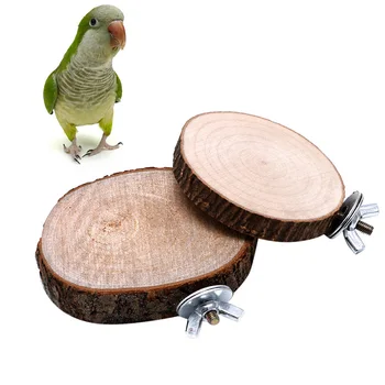 

Pet Bird Parrot Chew Toy Wooden Hanging Swing Birdcage Parakeet Cockatiel Cages