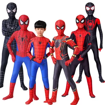 Iron Spider Cosplay Amazing Spider-boy Man Halloween Costume Peter Parker Zentai Suit Superhero Bodysuit For Kids Adult C39A66 1