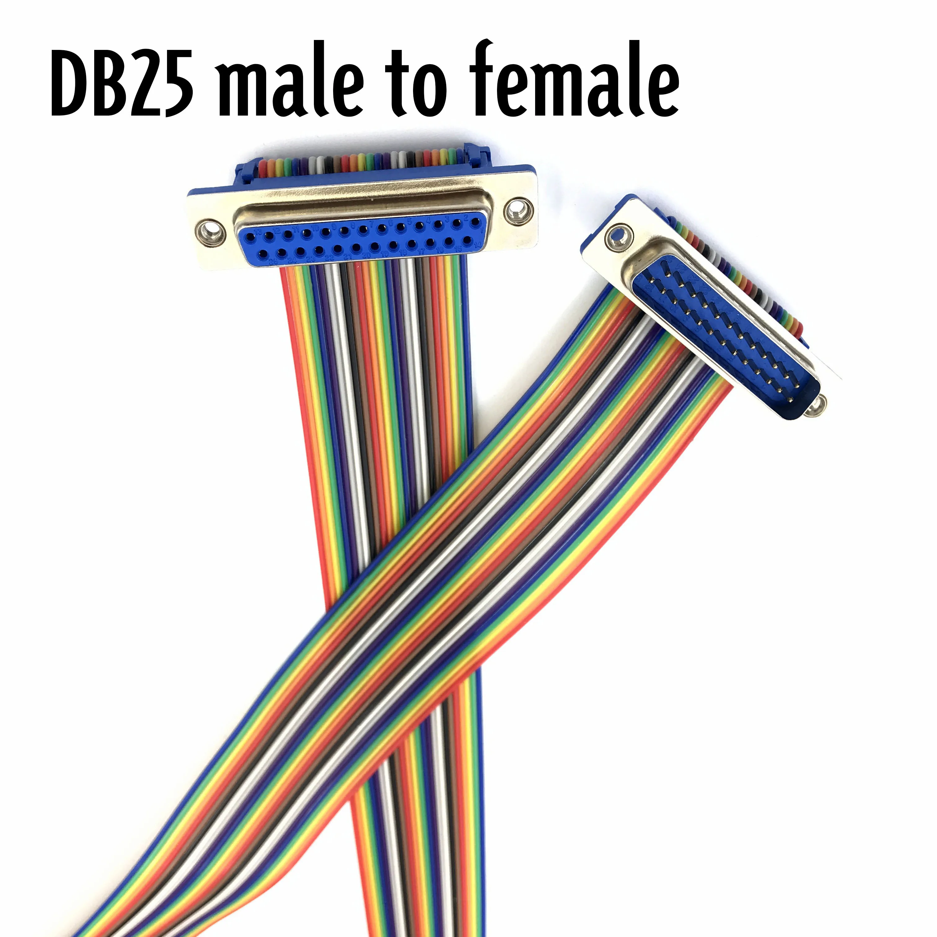 1PCS 20CM 50CM 1M DB25 MALE to FEMALE/MALE TO MALE/FEMALE TO FEMALE CABLE D-Sub serial port connector adapter Extension Cable 