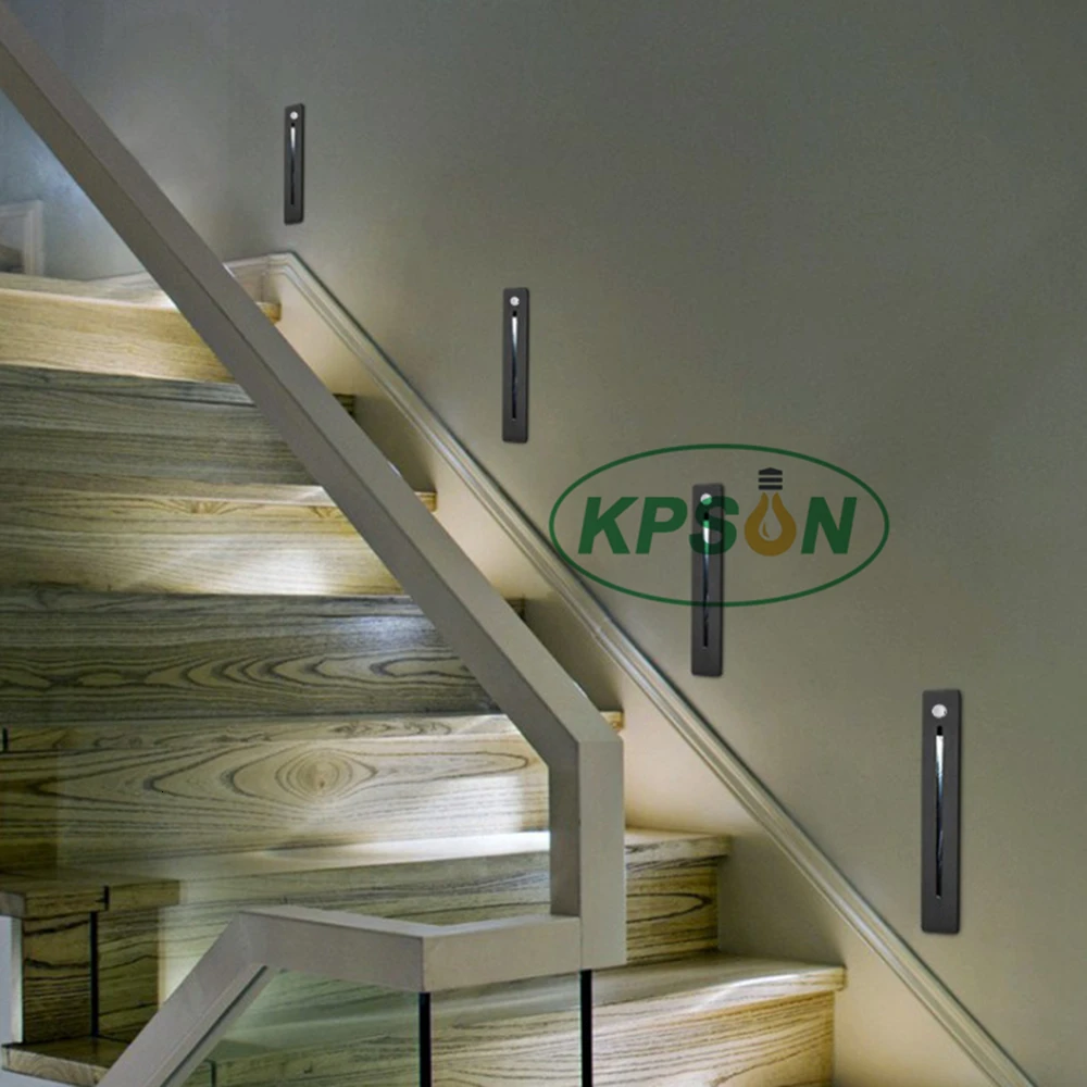 3W Led Stair Light AC85-265V PIR Motion Sensor Corner Wall lights Infrared Human Body Induction Corridor Staircase Lamp (2)