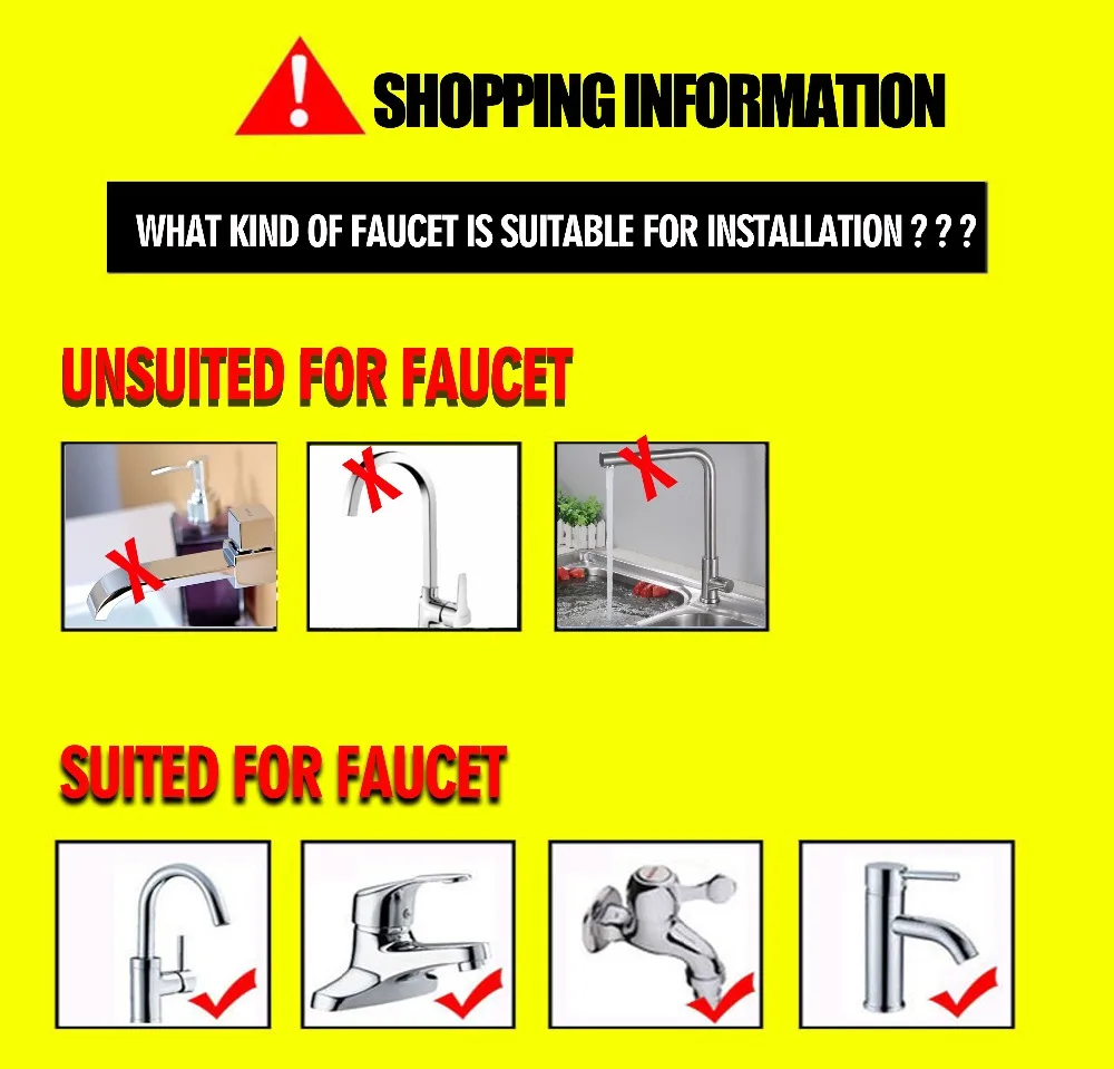 purificador de água da remove bactérias da para adaptador de torneira de ajuste duplo efluentes