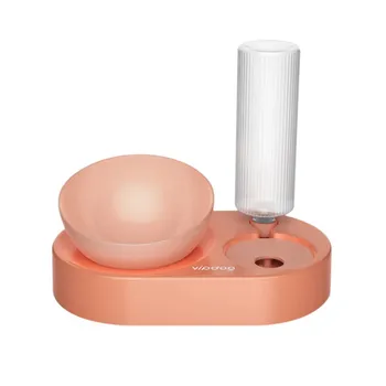 

Bubble Pet Bowls Food Automatic Feeder Fountain Water Drinking Two Large Bowl Feeding Container for Dog