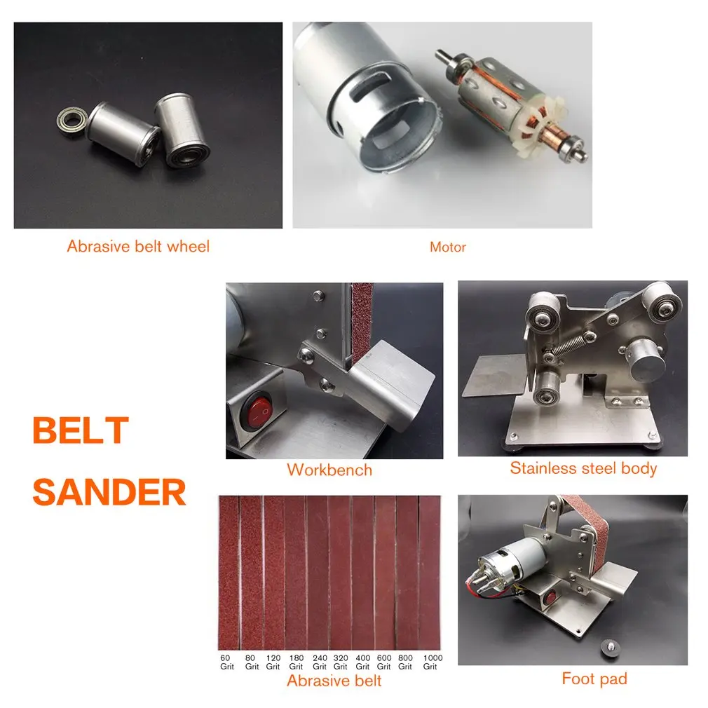 Multifunctional Grinder Mini Electric Belt Sander Polishing Grinding Machine Cutter Edges Sharpener Belt Grinder Sanding Sale