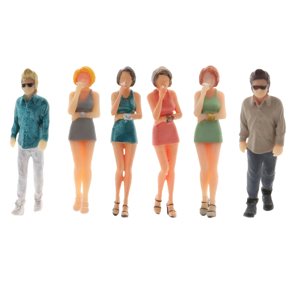 1//64 Mini Tiny Figure Resin People Street Sand Table Scenario for Matchbox