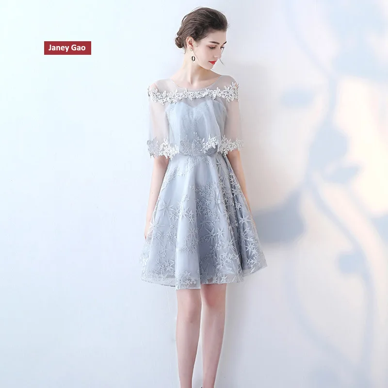 

JaneyGao banquet evening dress 2019 new bridesmaid dress short student graduation girl party party dress dress