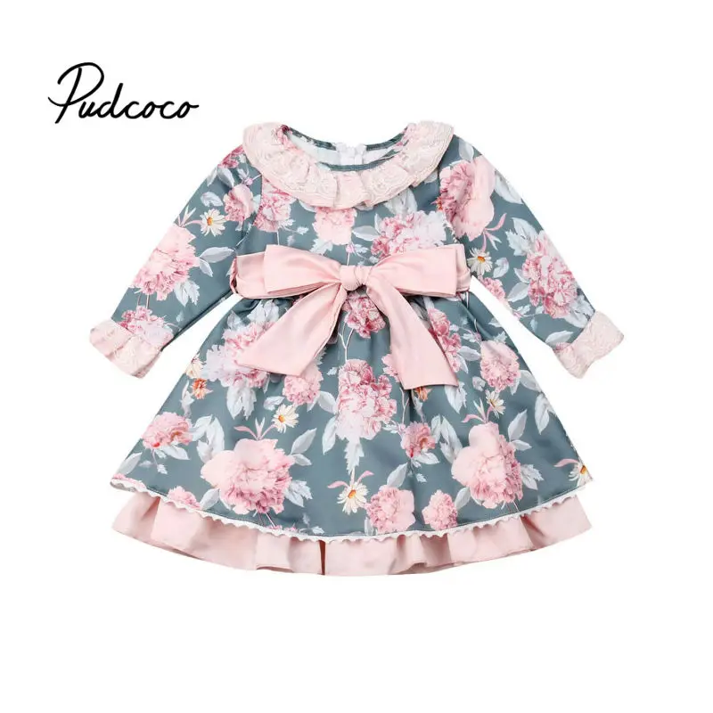 Детские Платья с цветочным рисунком для маленьких девочек; платье принцессы для свадебной вечеринки; платье для девочек на День рождения; хлопковое летнее платье для подростков; коллекция года; vestido infantil