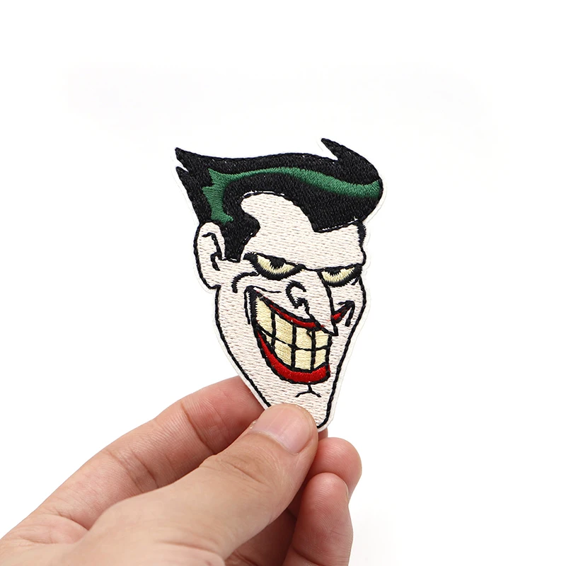 Хэллоуин Джокер вышивка патч Бэтмен Джокер нашивки для одежды железа на патч личности DIY аксессуары патч S84-89