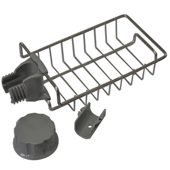 

Novelty Shelf Kitchen Stainless Steel Water Filtering Faucet Rack Sponge Holder Bathroom Sundries Storage Practical Organizer