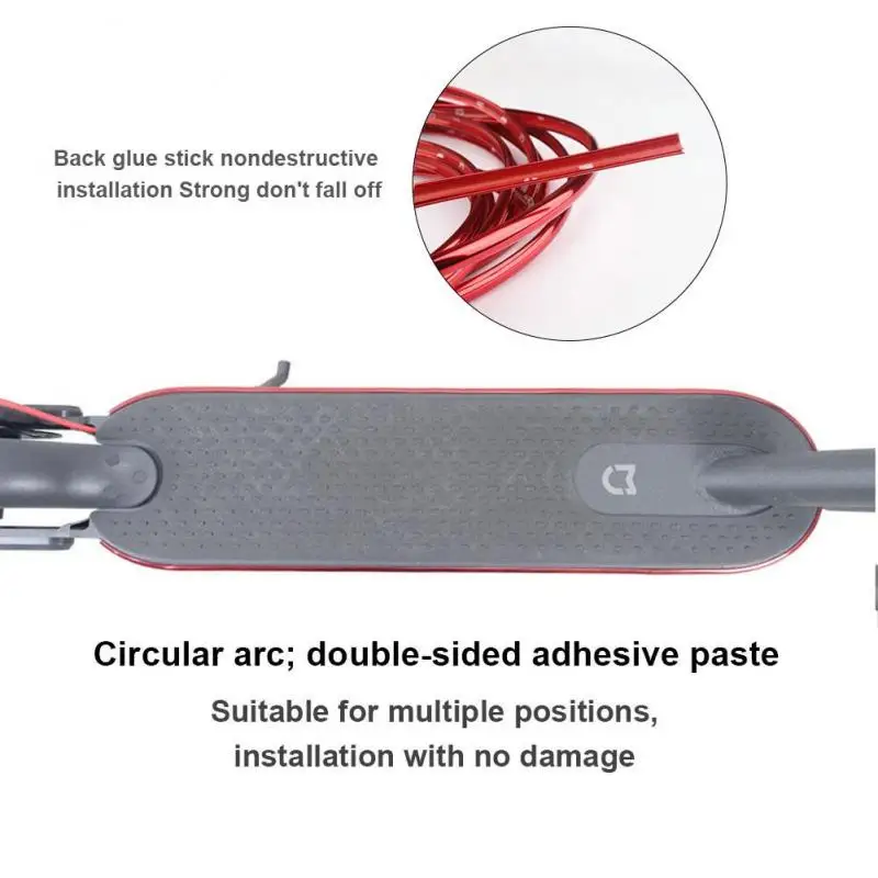 Electric Scooter Protective Bumper Anti-Collision Strip for Xiaomi M365 Pro 1S Pro2 Decorate Strip Anti-Collision M365 Part scooter accessories scooter protection cover