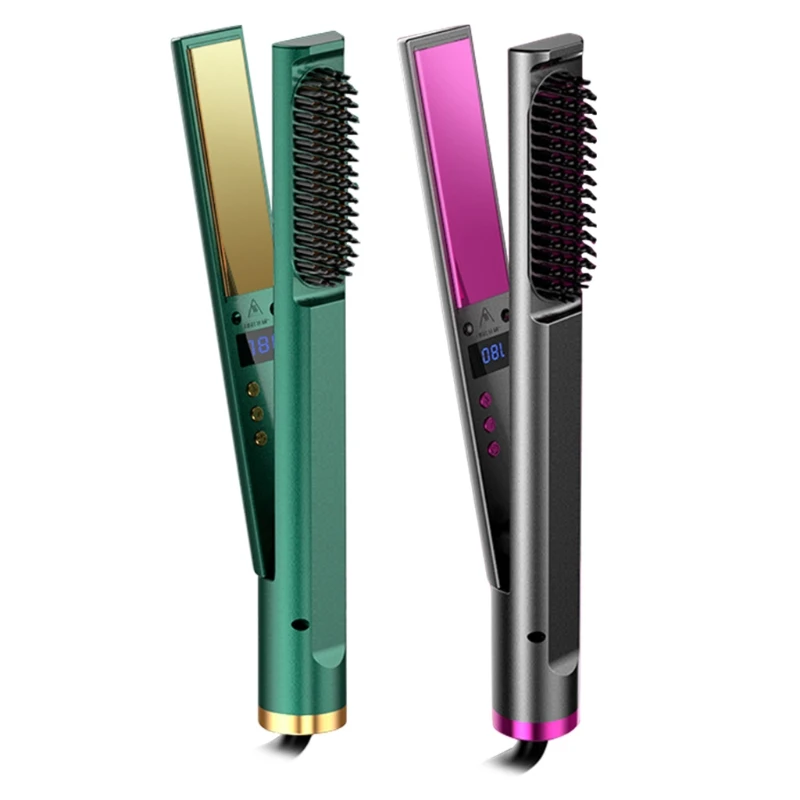 Hot Air Hair Dryer Brush Multifunction Electric Straightener Negative Ion Fast Heat Curler Comb Styler Tools | Красота и здоровье