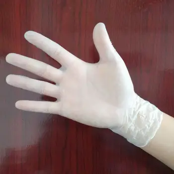 

100 PCS Transparent Disposable PVC Gloves DIY Jewelry Making Tools