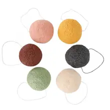 Женские натуральные мягкие Konjac Konnyaku лицевая губка для мытья лица, спонж для очищения кожи, мягкий макияж, инструменты для красоты