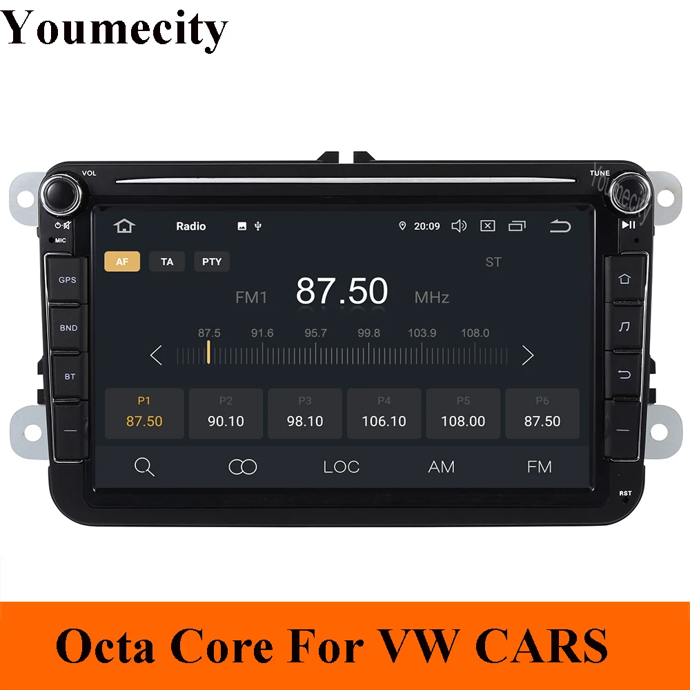 Sale 4GRAM Android 9.0 Car DVD Video Player for VW Tiguan Transporter Passat Touran EOS Golf Caddy Scirocco Jetta Bora with GPS Radio 2