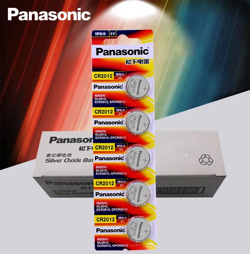 100pcs Original Brand new battery PANASONIC cr2012 3v button cell coin